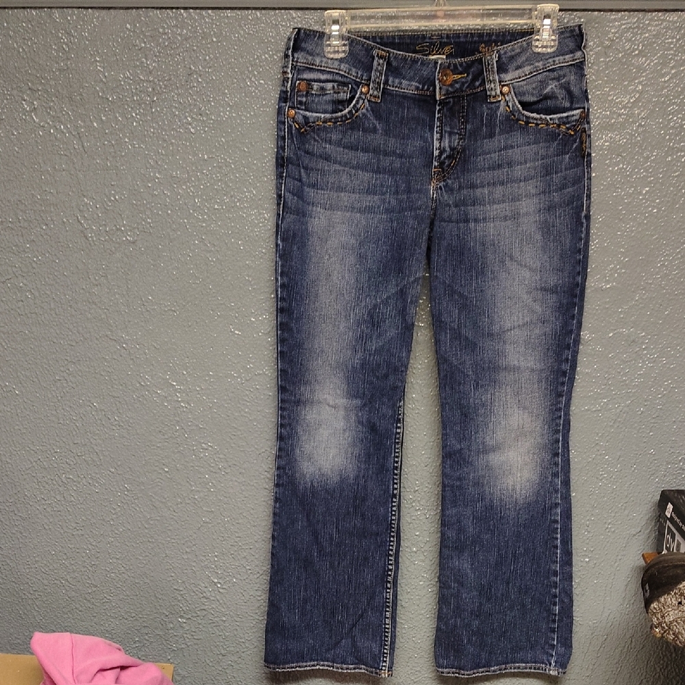 Silver Jeans Women's Straight Leg in Deep Blue